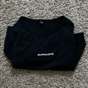 Alphalete Black Crew Neck Top